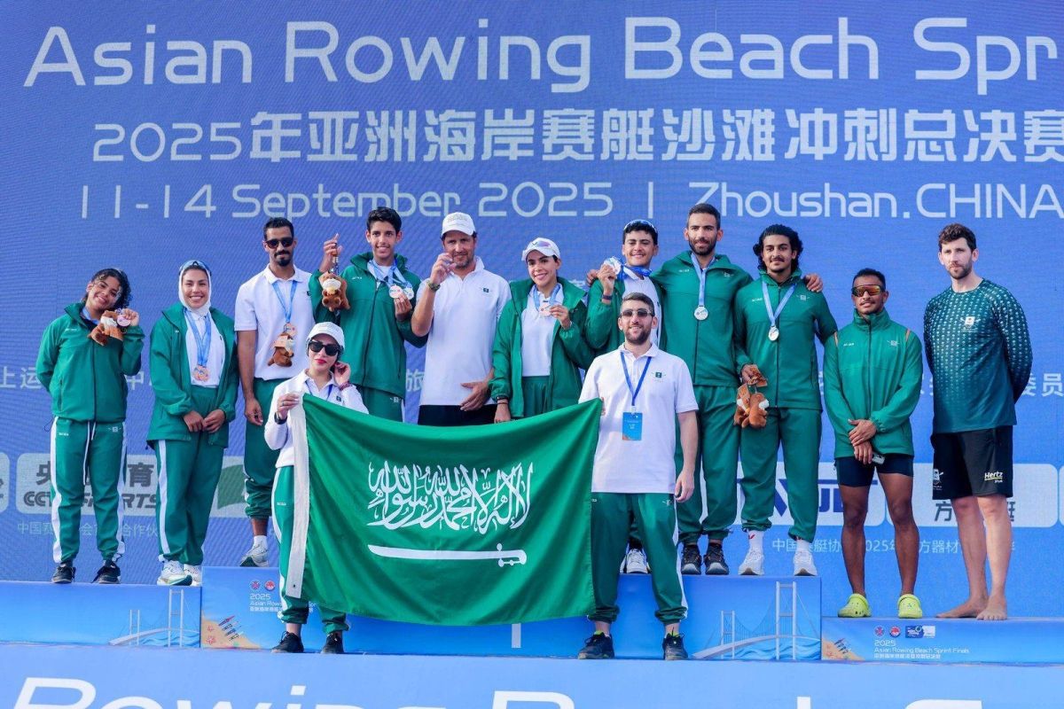 الفريق السعودي للتجديف يتألق قاريًا ويحصد 6 ميداليات في نهائيات آسيا بالصين