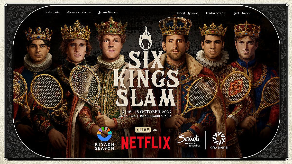 تركي آل الشيخ يعلن طرح تذاكر بطولة التنس العالمية Six Kings Slam 2025 في الرياض