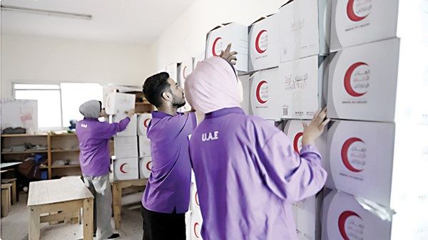 «الفارس الشهم 3» تدعم أصحاب الهمم في غزة بطرود صحية