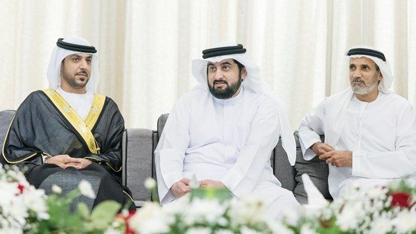 أحمد بن محمد يحضر أفراح السويدي والشامسي