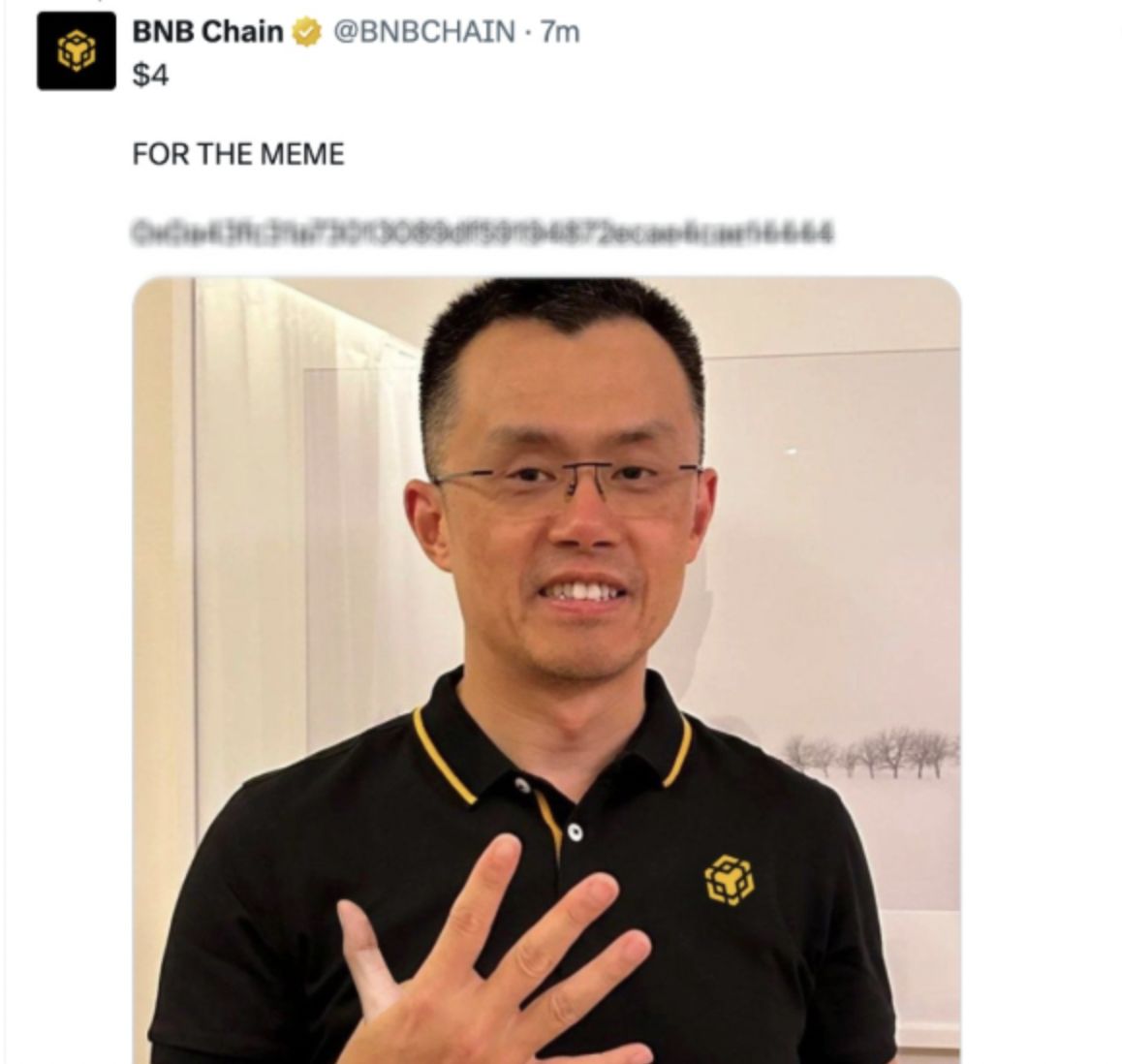 مؤسس بينانس “CZ” يحذر بعد اختراق حساب “BNB Chain” على منصة X