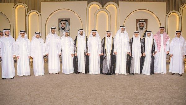 ولي عهد الشارقة يشهد حفل زفاف حسن النومان