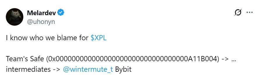 مؤسس Plasma ينفي بيعًا داخليًا بعد هبوط توكن XPL بأكثر من 50%