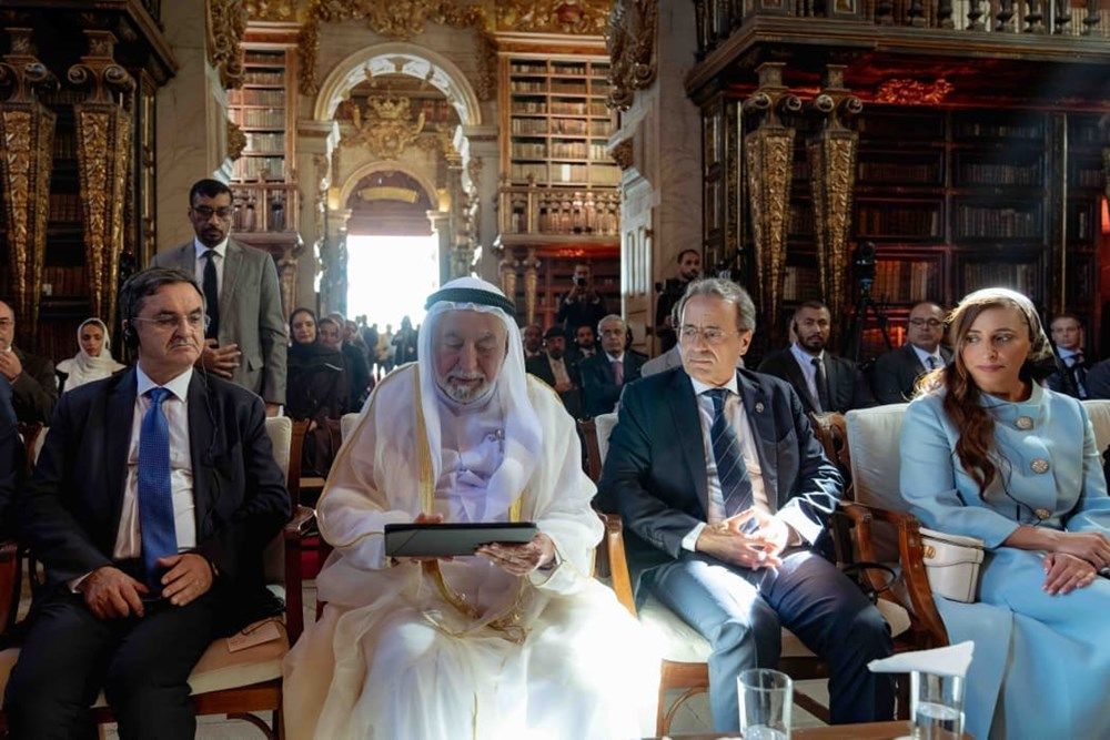 حاكم الشارقة يفتتح "مركز الدراسات العربية" في جامعة كويمبرا البرتغالية