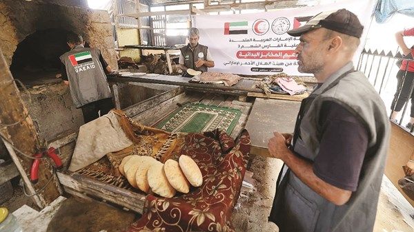 «الفارس الشهم 3» تدعم 9 مخابز في جنوب غزة