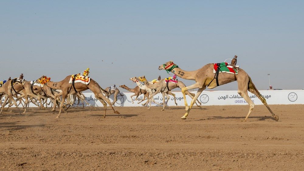 هزاع بن زايد يشهد فعاليات سباق فئة «اللقايا» في ميدان الروضة بمنطقة العين
