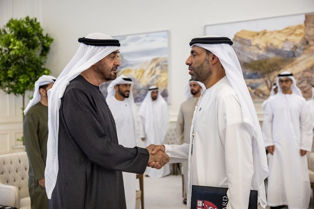 رئيس الدولة يستقبل البروفيسور حميد الشامسي