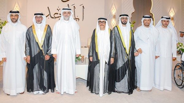 ولي عهد الشارقة يشهد حفل زفاف ماجد حميد الهديدي
