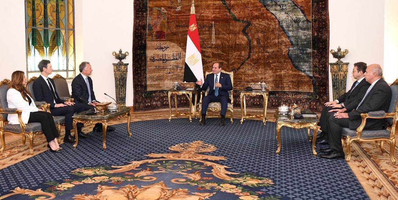 بالصور: تفاصيل لقاء الرئيس المصري مع كوشنر وويتكوف بشأن غزة
