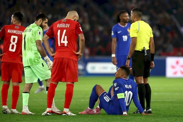 تصفيات مونديال 2026: مبابي يغيب عن مباراة أيسلندا لإصابة جديدة بكاحله