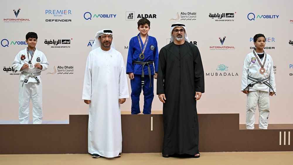 خالد بن محمد بن زايد يشهد ختام منافسات النسخة الثانية من بطولة خالد بن محمد بن زايد للجوجيتسو