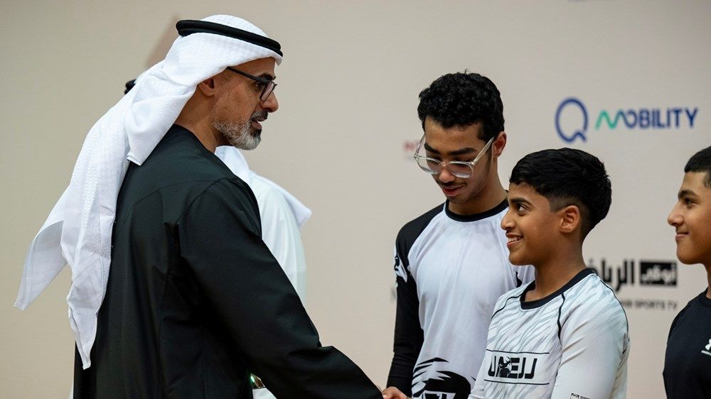 خالد بن محمد بن زايد يشهد ختام منافسات النسخة الثانية من بطولة خالد بن محمد بن زايد للجوجيتسو