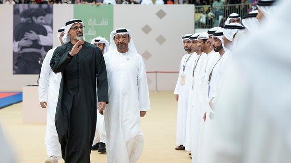 خالد بن محمد بن زايد يشهد ختام منافسات النسخة الثانية من بطولة خالد بن محمد بن زايد للجوجيتسو