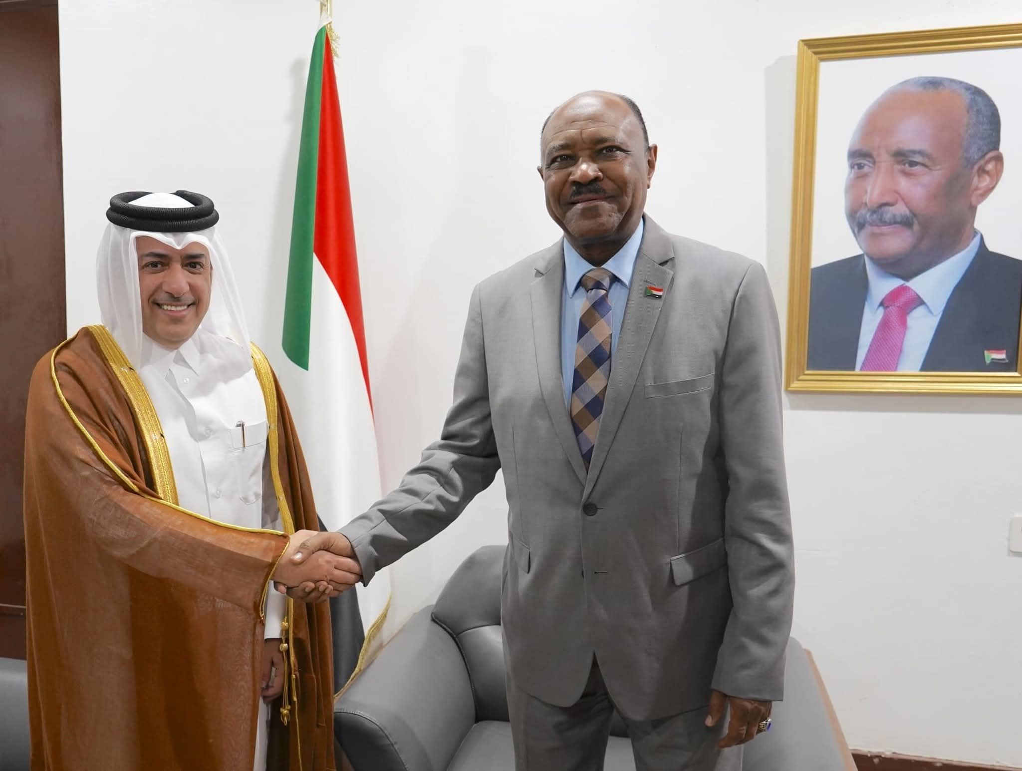 وزير الخارجية يبحث مع السفير القطري تعزيز العلاقات الثنائية بين البلدين