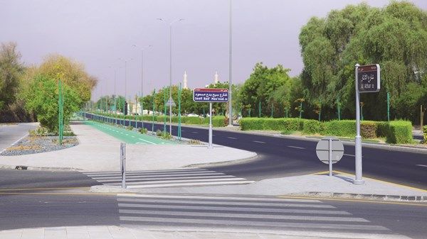 إنجاز 1.7 كم ضمن مشروع تطوير وتأهيل شارع الآثار في العين