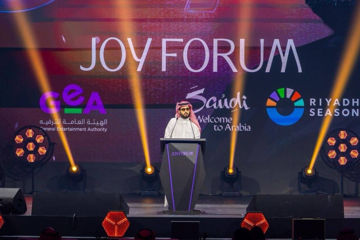 تركي آل الشيخ يرحب بضيوف "جوي فوروم 2025" بـ"عاصمة الترفيه في العالم" ... ويعلن عن توقيع اتفاقيات تتجاوز 4 مليارات ريال
