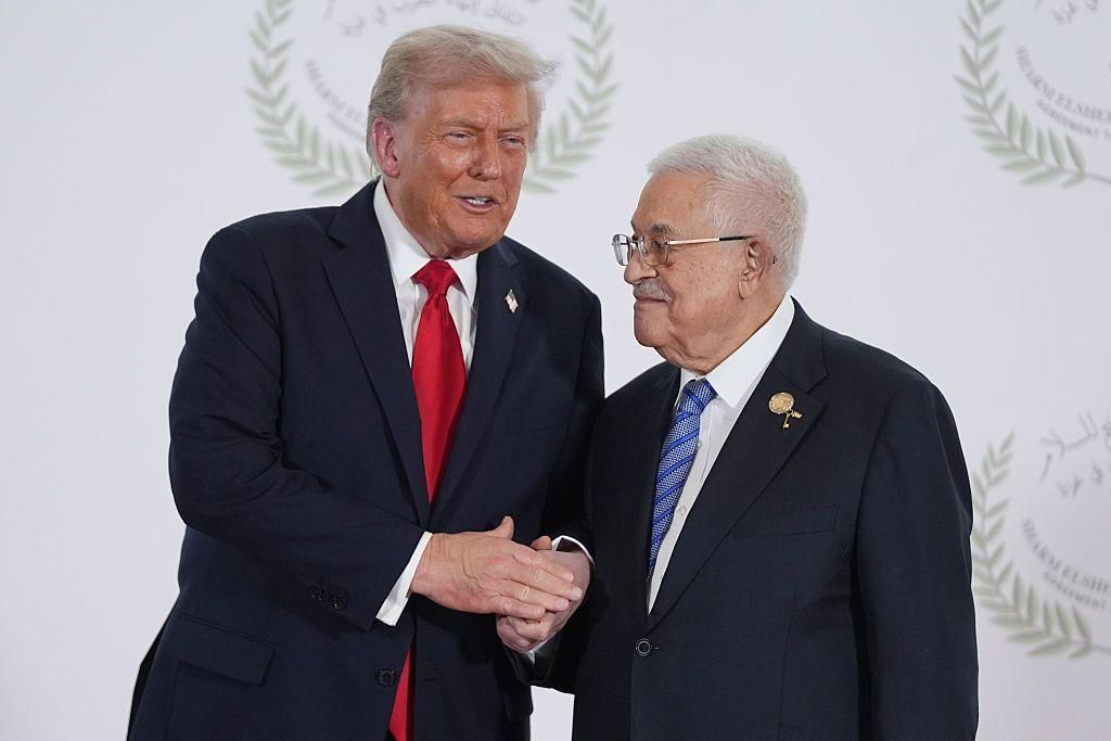 محمود عباس وترامب