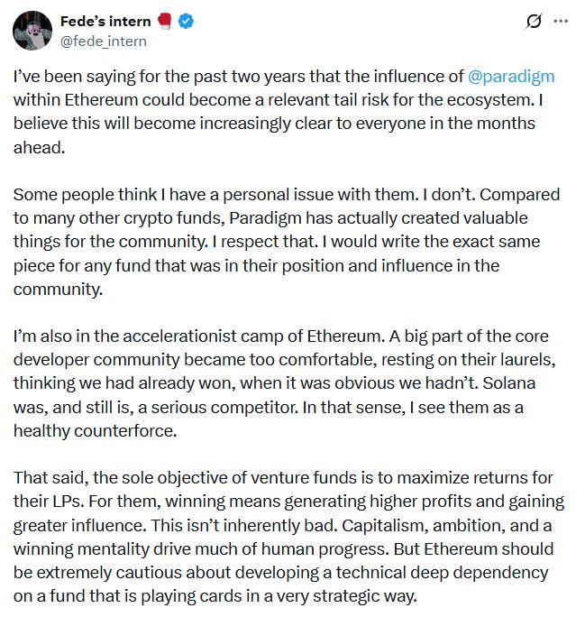 مطوّر في إيثريوم يحذر.. تغلغل الشركات قد يفسد روح الشبكة