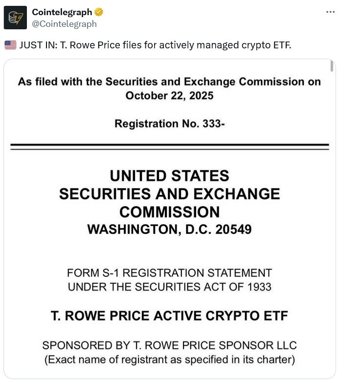 مدير أصول تقليدي آخر ينضم إلى سباق صناديق ETF للعملات المشفرة