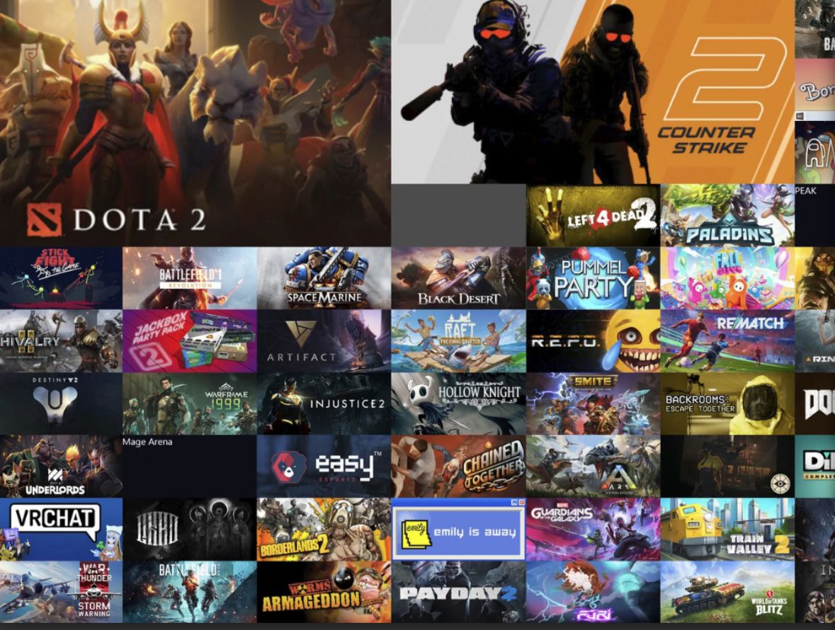 تكنولوجيا: أداة ويب مفتوحة المصدر تتيح إنشاء ملصق لمكتبة Steam مُرتب حسب مدة اللعب