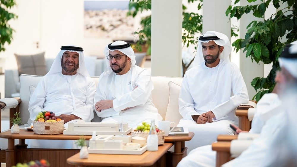 رئيس الدولة يستقبل حاكم رأس الخيمة