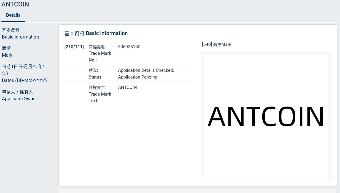 شركة Ant Group تُسجِّل العلامة التجارية “Antcoin” في هونغ كونغ مع تشديد الصين قبضتها على العملات المشفّرة