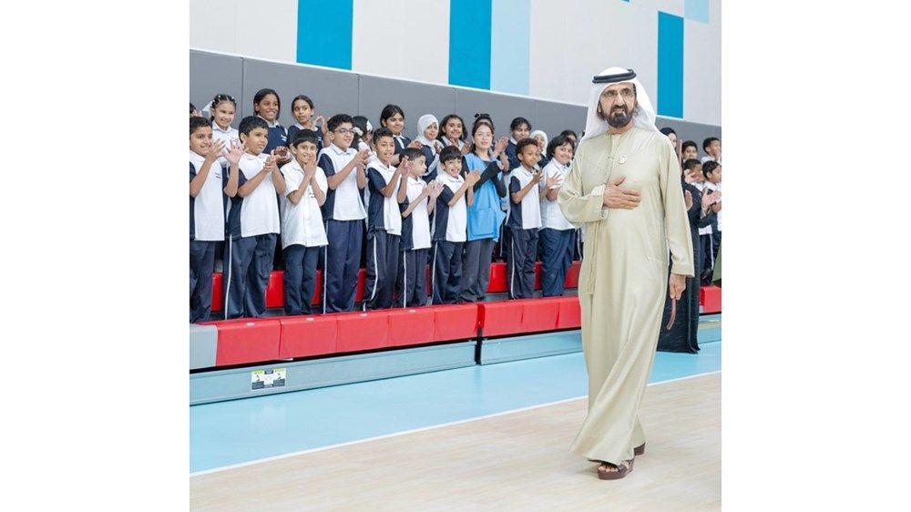 محمد بن راشد يزور مجمع زايد التعليمي بمنطقة الورقاء
