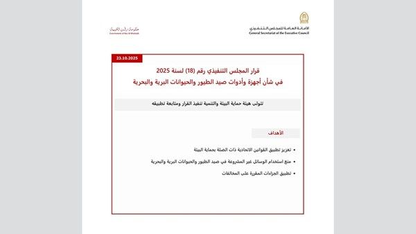 قرار جديد بشأن أجهزة وأدوات الصيد في رأس الخيمة