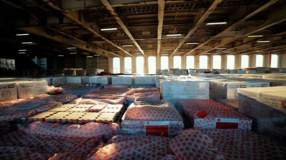 ضمن عملية "الفارس الشهم 3".. سفينة إماراتية تصل إلى العريش حاملة مساعدات لغزة