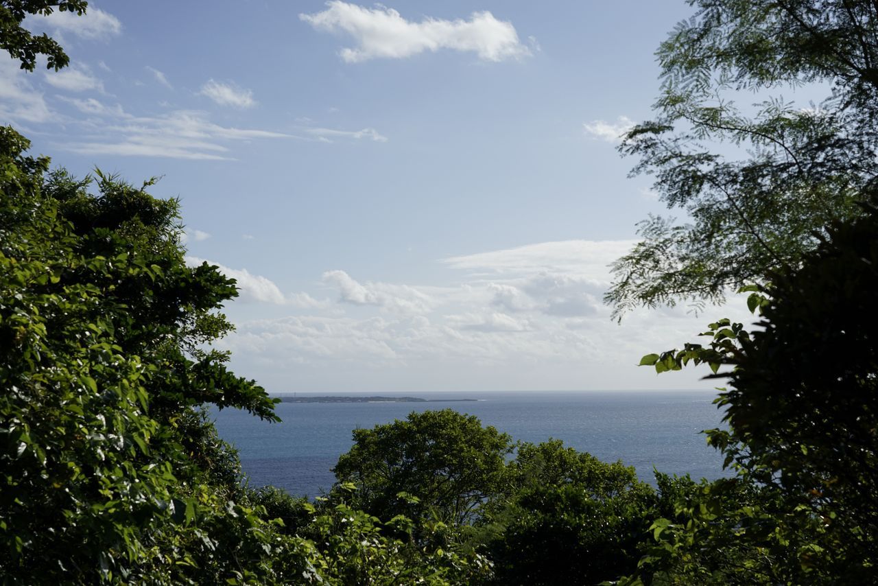 من ”سيفا أوتاكي“، كان الناس يصلون باتجاه جزيرة ”كوداكاجيما“، حيث نزلت الإلهة الأصلية لأول مرة إلى الأرض. (© أوساكا هيروشي)