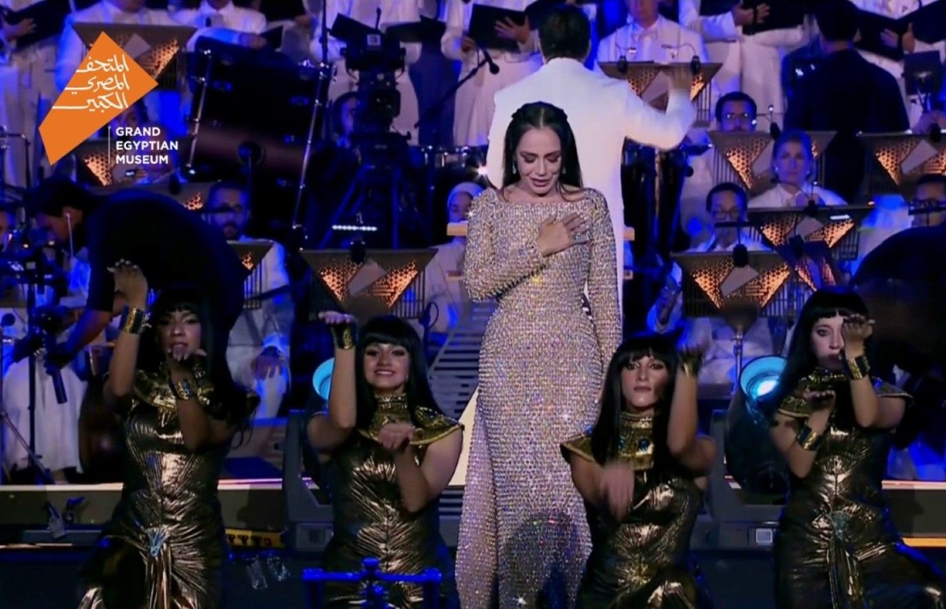 شريهان تخطف الأنظار بمشاركتها في حفل افتتاح المتحف المصري الكبير 
