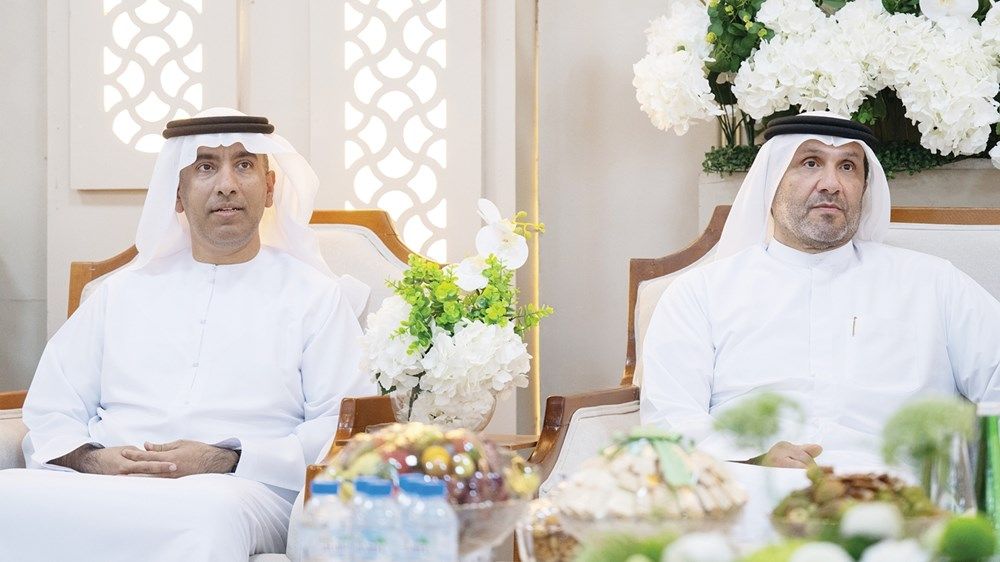 سلطان بن حمدان بن زايد يحضر حفل استقبال بمناسبة زفاف عزان محمد المزروعي