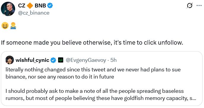 الرئيس التنفيذي لـ Wintermute ينفي وجود خطط لمقاضاة باينانس بسبب انهيار 10 أكتوبر