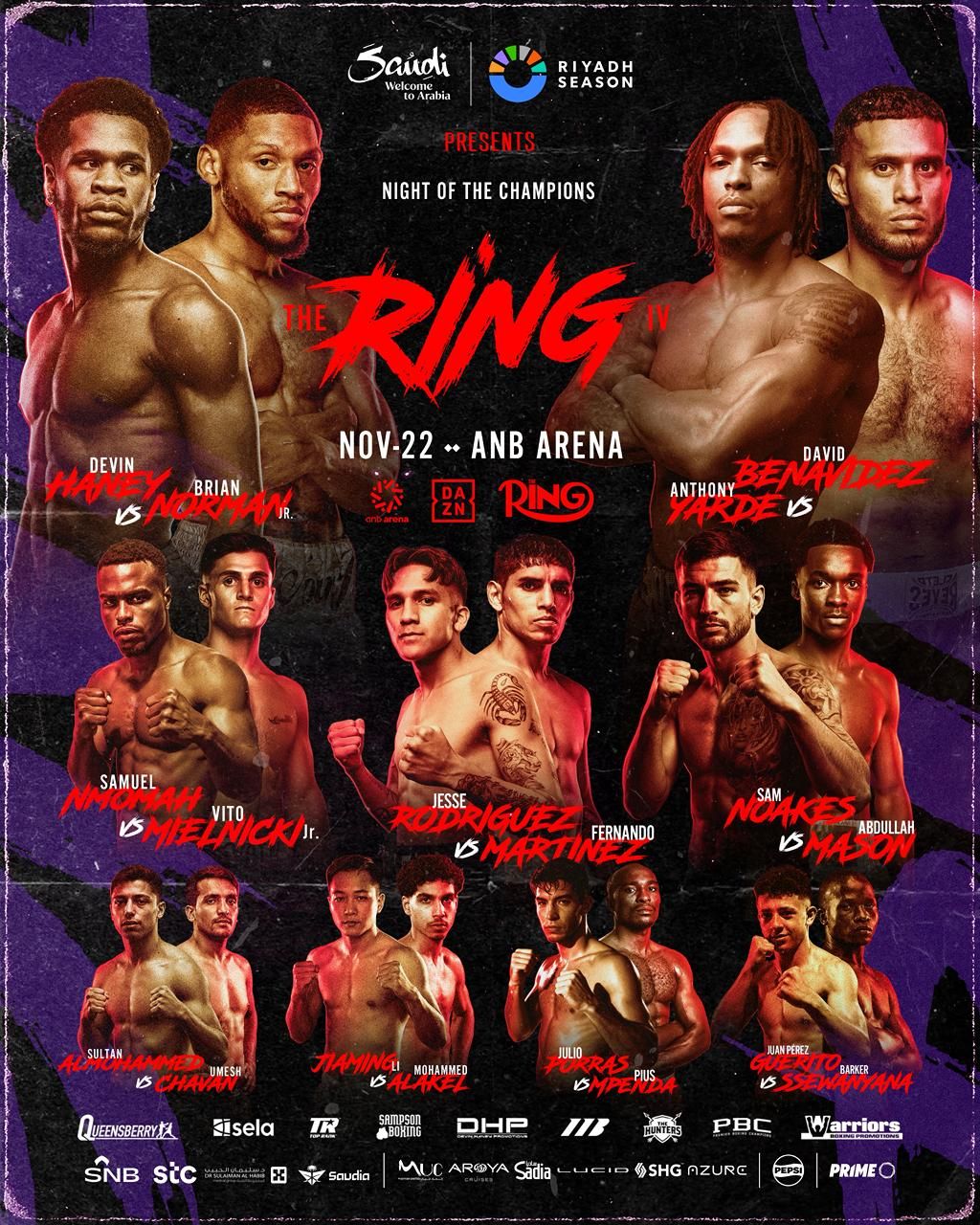 جماهير الملاكمة على موعد مع نزالات The Ring IV بمشاركة نخبة من النجوم