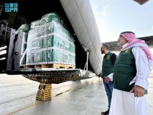 وصول الطائرة الإغاثية السعودية الـ72 لدعم الشعب الفلسطيني في غزة