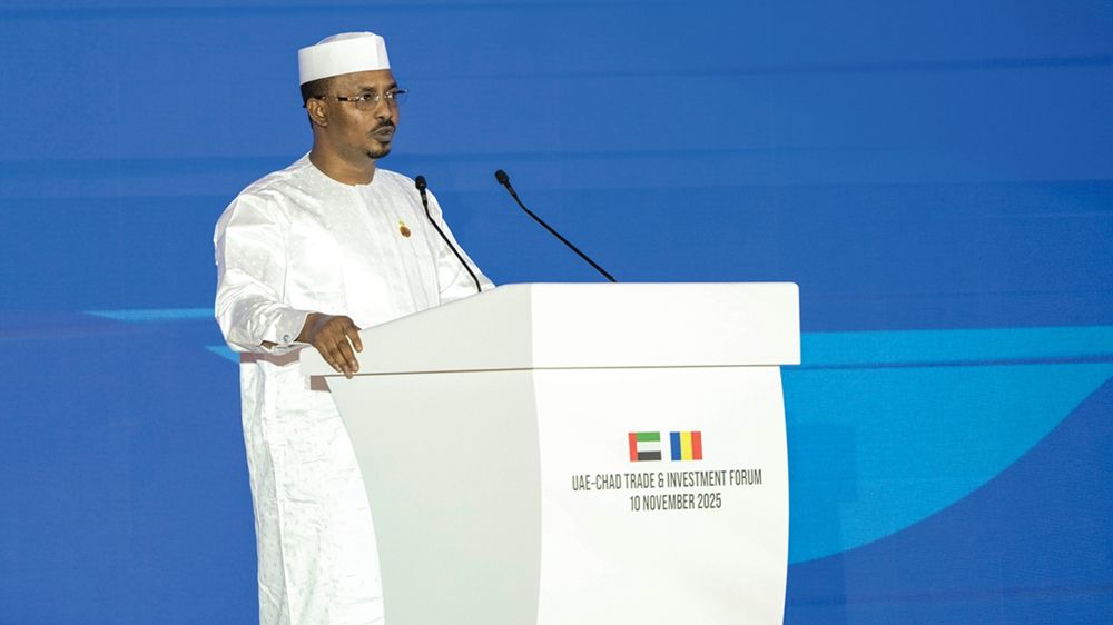 بحضور الرئيس التشادي.. خالد بن محمد بن زايد يشهد افتتاح فعاليات منتدى الإمارات - تشاد للتجارة والاستثمار
