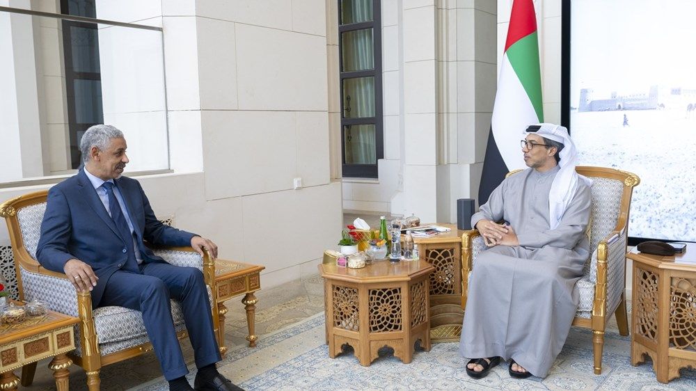 منصور بن زايد يستقبل مدير عام المصرف العربي للتنمية الاقتصادية في أفريقيا
