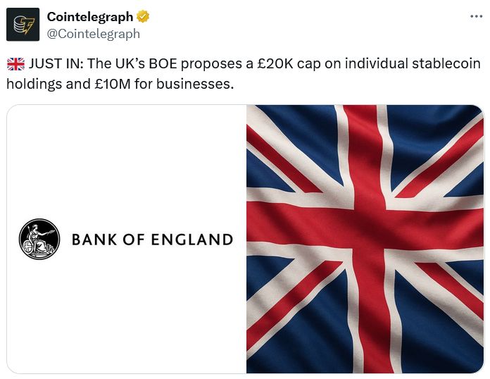 نائبة محافظ بنك إنجلترا تحذّر من أن تخفيف قواعد تنظيم العملات المستقرة قد يهدد الاستقرار المالي