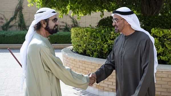 رئيس الدولة يلتقي محمد بن راشد