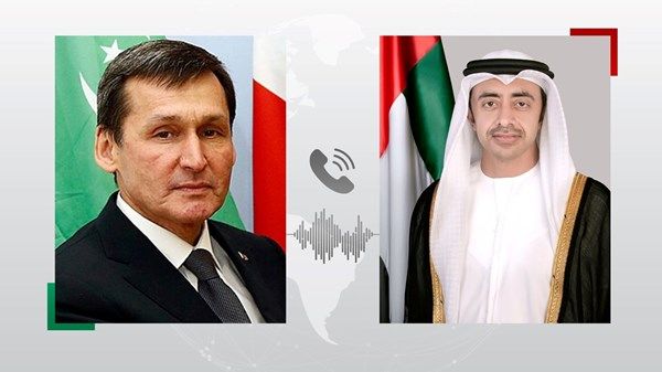 عبدالله بن زايد ونائب رئيس الوزراء وزير خارجية تركمانستان يبحثان تعزيز العلاقات الثنائية