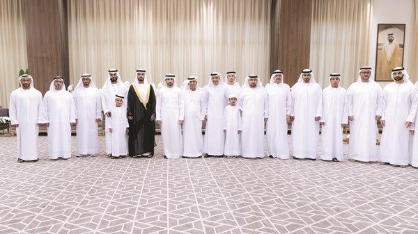 حمدان بن محمد ومنصور بن محمد يحضران أفراح عبد الغفار حسين والمري