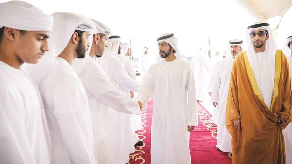 خليفة بن طحنون يحضر حفل زفاف أحمد الكتبي وحفل زفاف حمد الشامسي