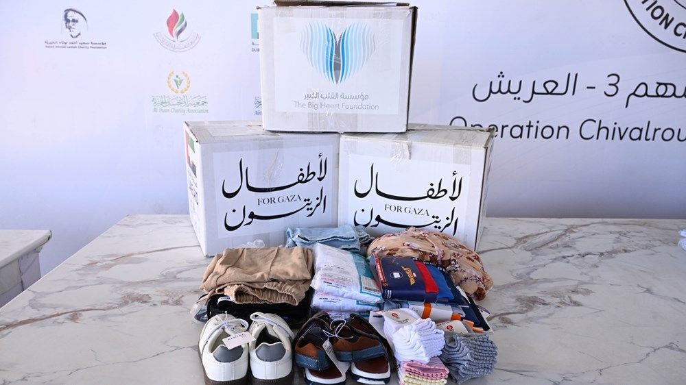 قافلة المساعدات الإماراتية «لأطفال الزيتون» تدخل غزة