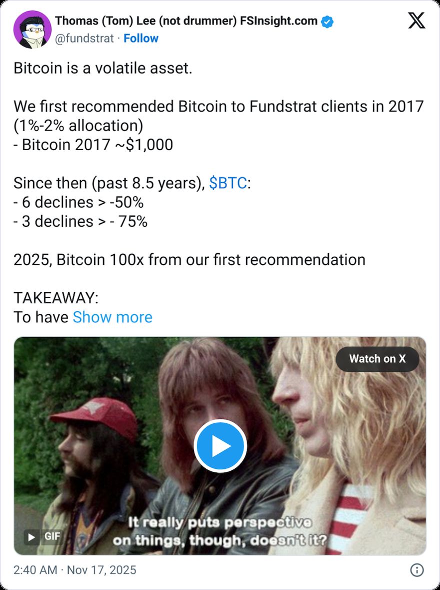 توم لي من BitMine: الإيثريوم يبدأ “نفس الدورة الفائقة” التي خاضها البيتكوين