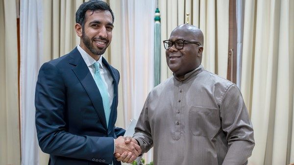 رئيس الكونغو الديموقراطية يستقبل شخبوط بن نهيان