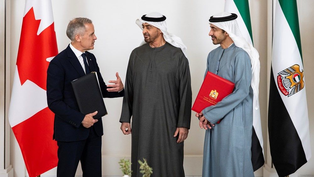 رئيس الدولة يبحث مع رئيس وزراء كندا علاقات التعاون ويشهد توقيع اتفاقية تشجيع الاستثمارات بين البلدين