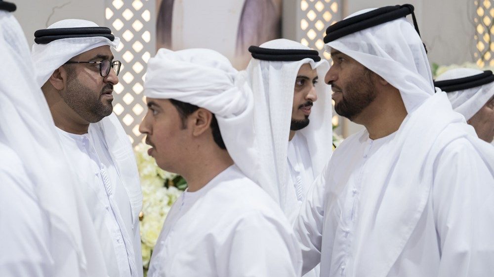 محمد بن حمدان بن زايد يحضر حفل استقبال بمناسبة زفاف مكتوم عبدالواحد الكعبي