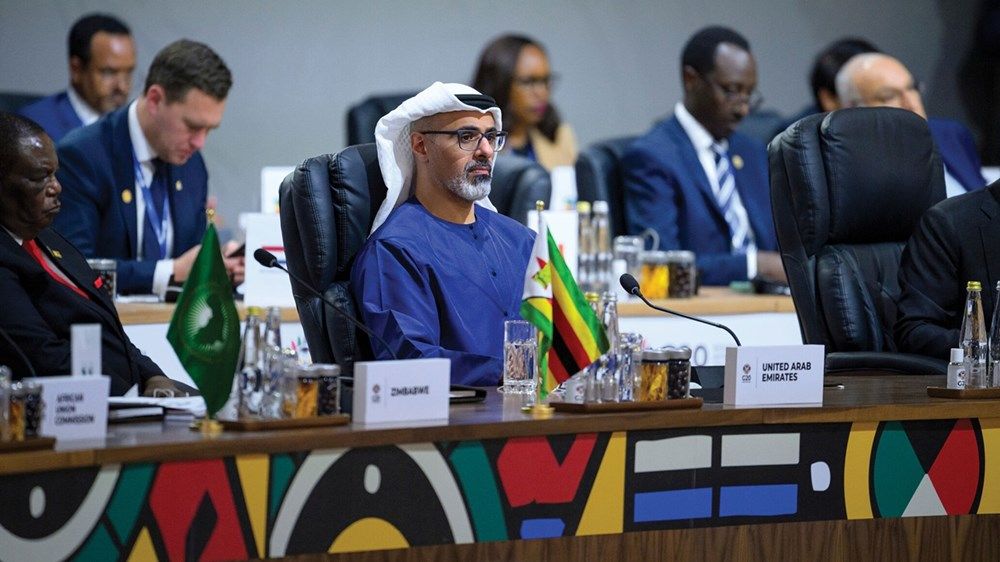 نيابة عن رئيس الدولة.. ولي عهد أبوظبي يشارك في اجتماع قمة مجموعة العشرين في جنوب أفريقيا