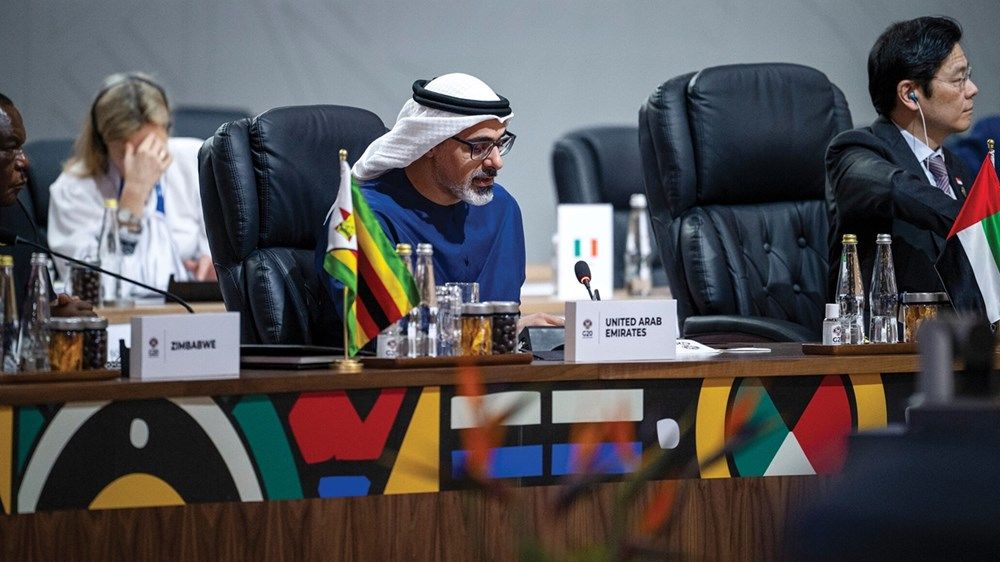 نيابة عن رئيس الدولة.. ولي عهد أبوظبي يشارك في اجتماع قمة مجموعة العشرين في جنوب أفريقيا