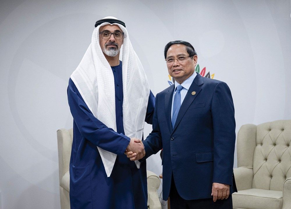 ولي عهد أبوظبي يبحث تعزيز التعاون الثنائي مع رئيس وزراء فيتنام على هامش أعمال قمة مجموعة العشرين